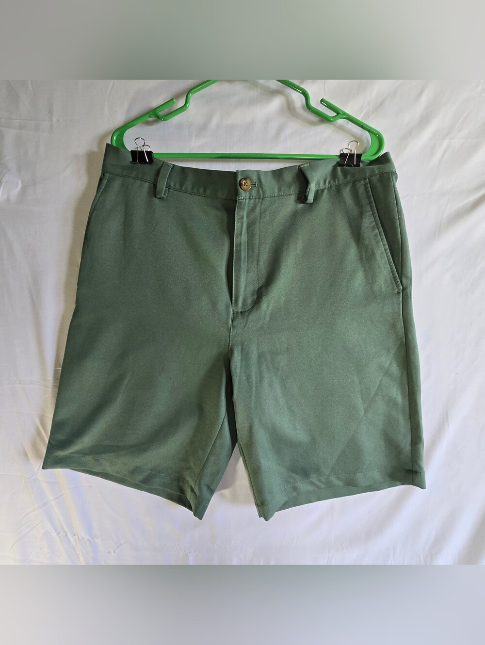 Men's Green CHAPS Golf Casual Shorts Sz34